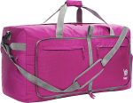 Bago Travel Duffel Bags for Traveling Women & Men- Foldable Weekender Bag - 80L 27" Large Duffle Bag For Travel & Camping Bag - Packable Lightweight Overnight Luggage bag (Black)